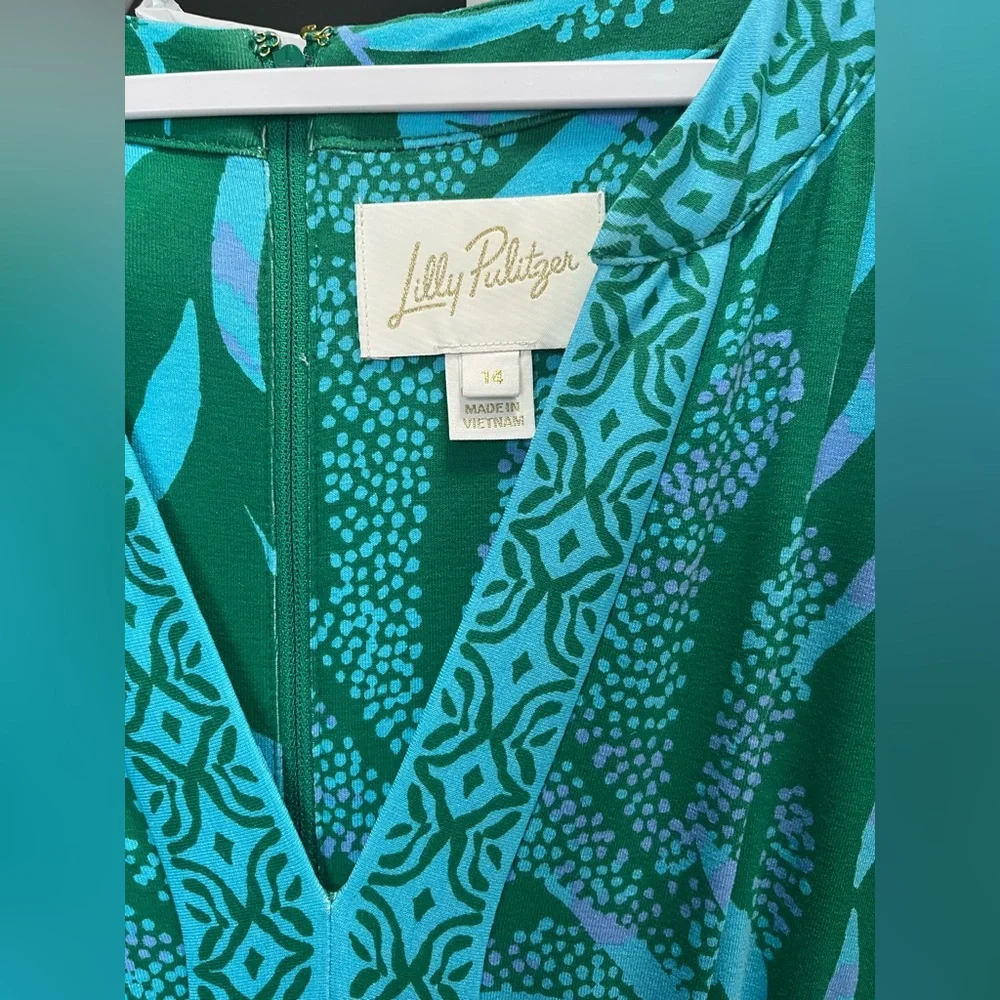 Lilly Pulitzer Wexlee Maxi - Green It’s a Jungle Out There - Picture 5 of 6